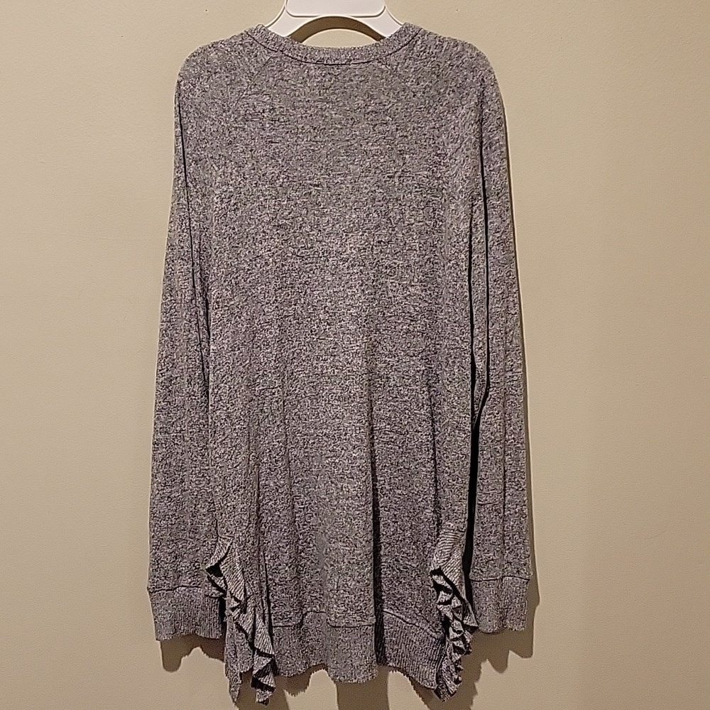 ❤ ANTHROPOLOGIE POSTMARK TUNIC TOP, RUFFLE HEM, SMALL - Picture 7 of 7